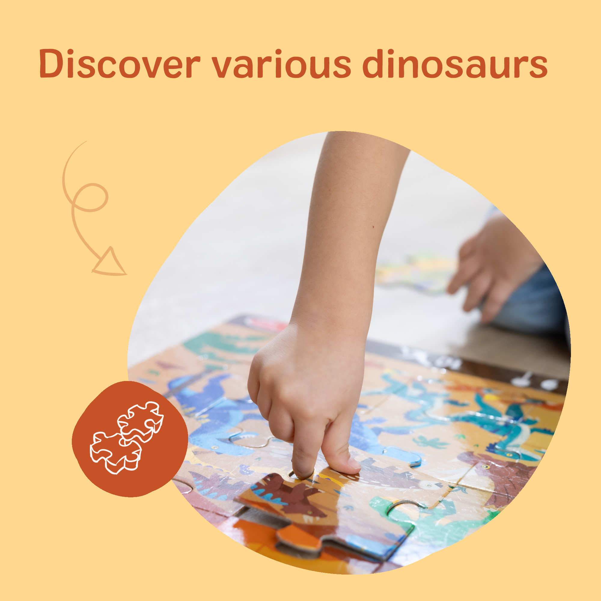 Land of Dinosaurs Floor Puzzle - 48 Pieces - Image 4