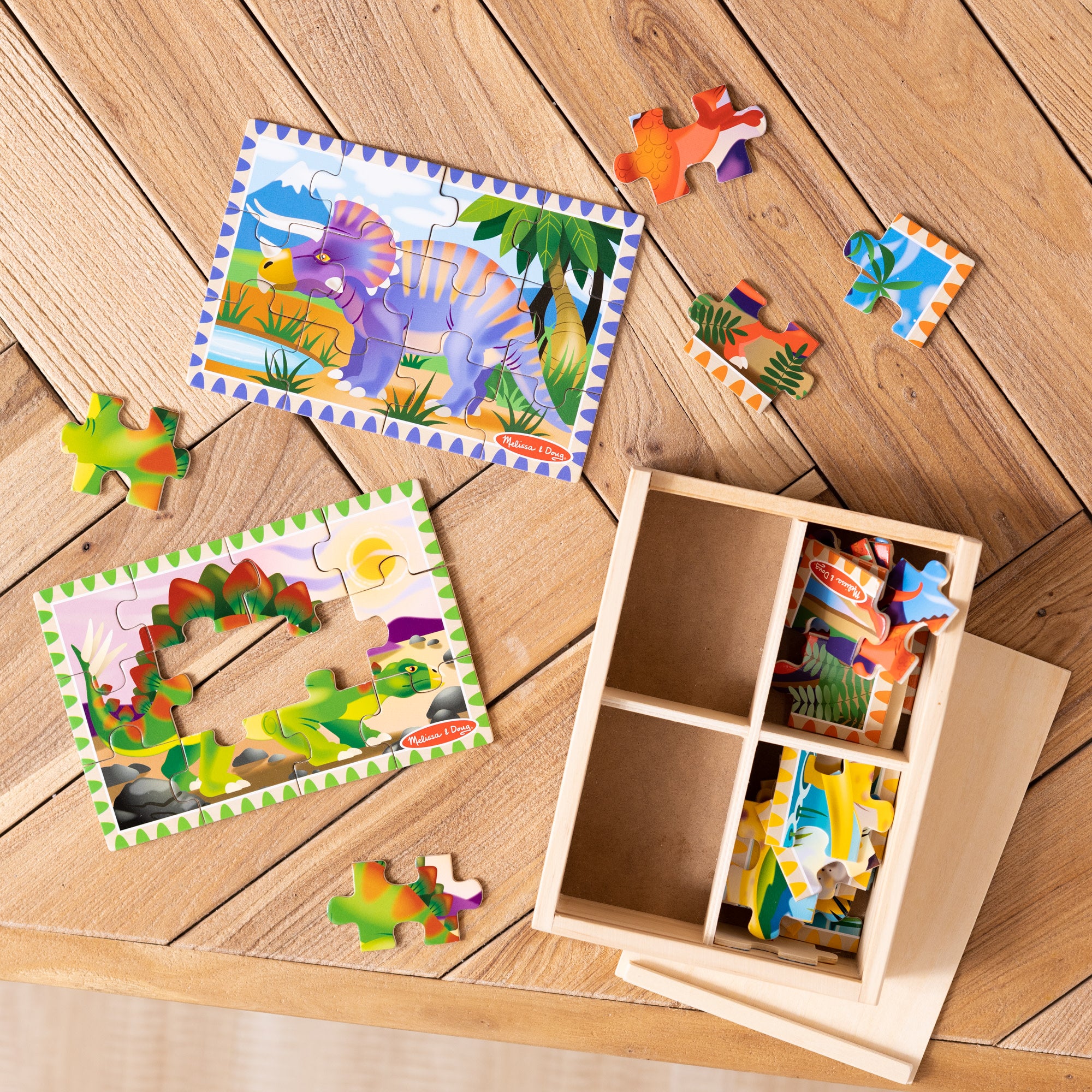 Wooden Jigsaw Puzzles in a Box - Dinosaurs - Image 10