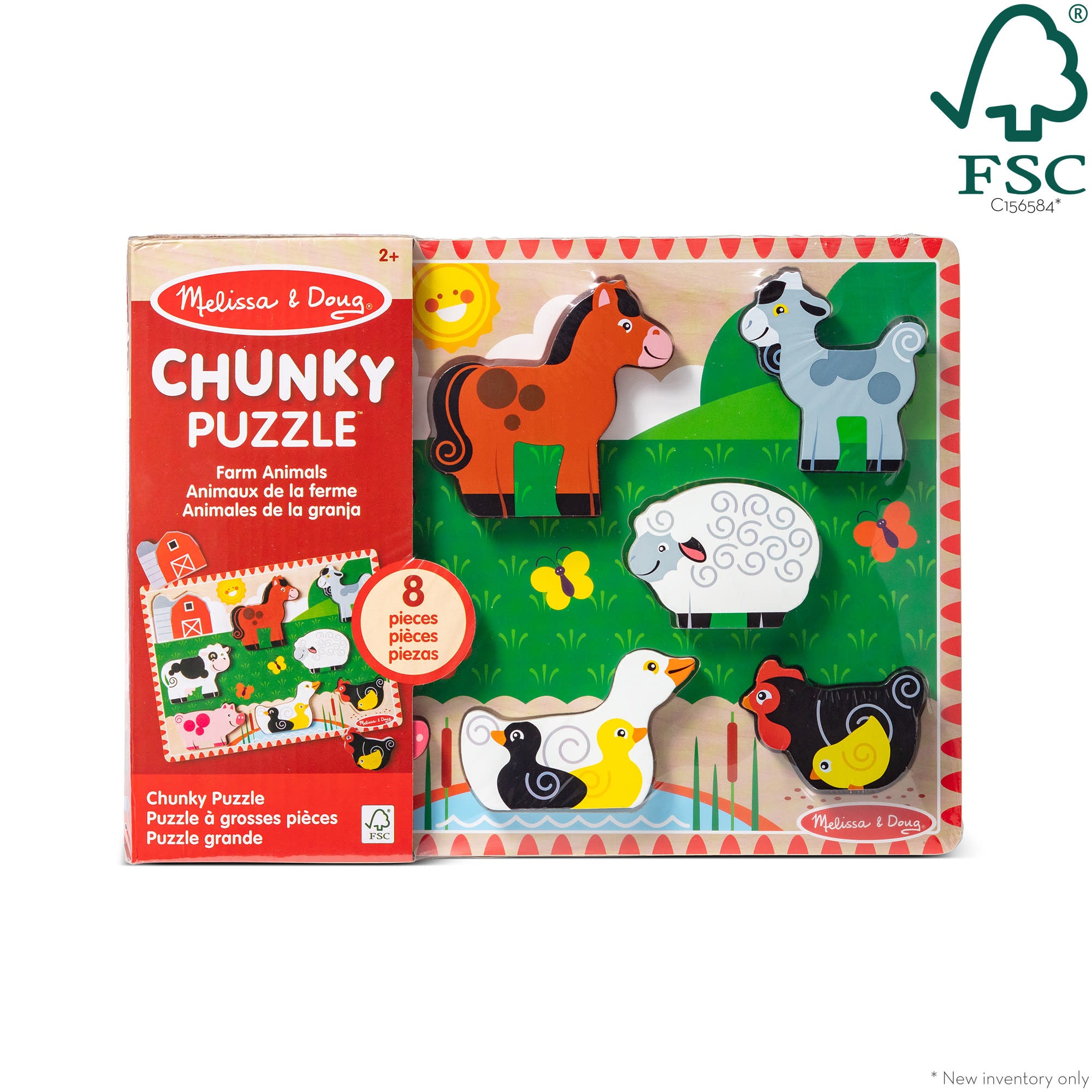 Farm Animals Chunky Puzzle - 8 Pieces - Image 3