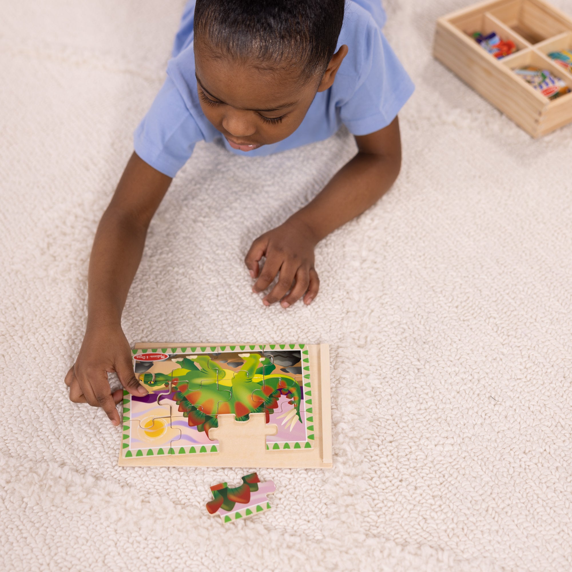 Wooden Jigsaw Puzzles in a Box - Dinosaurs - Image 6