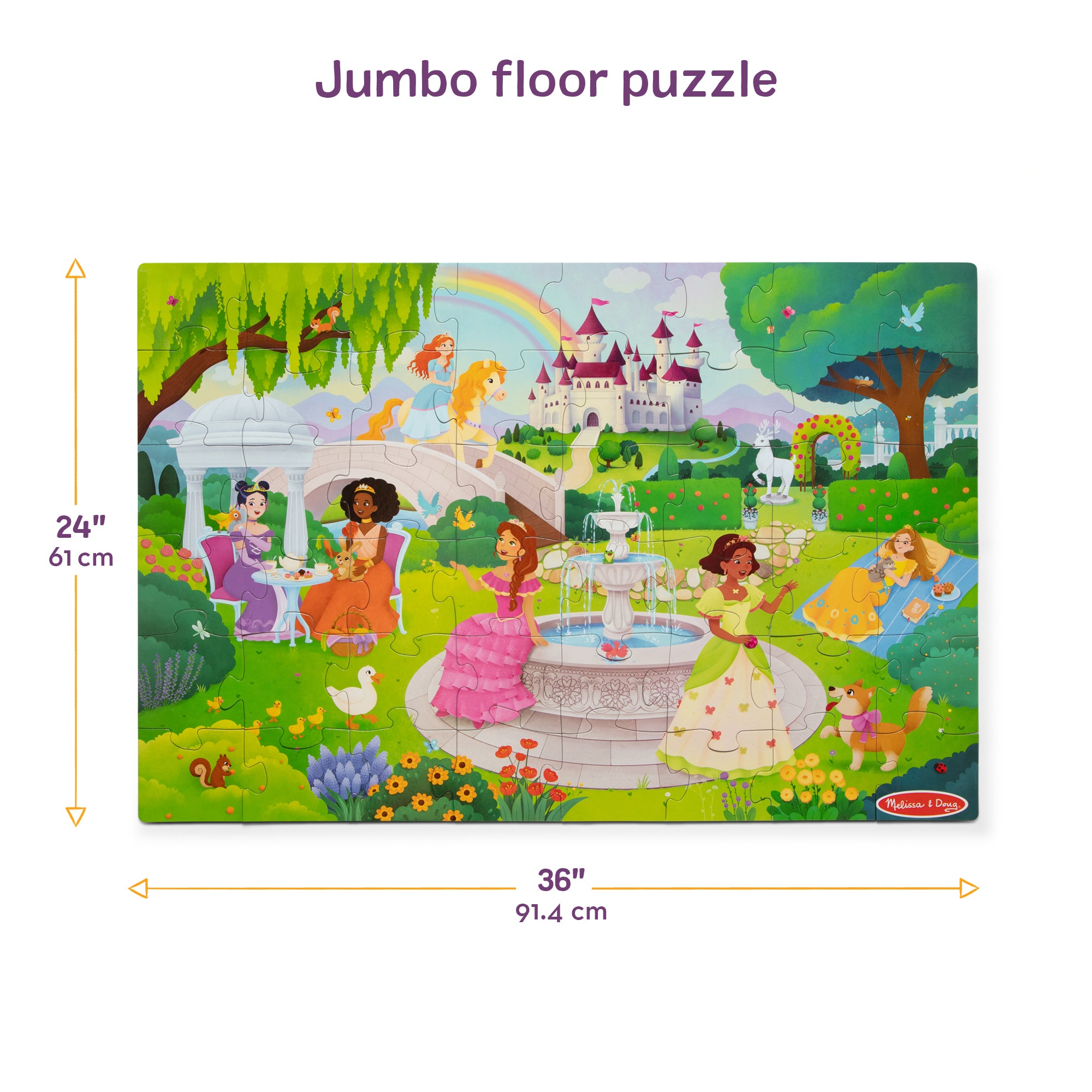 Fairy Tale Castle Floor Puzzle - 48 Pieces - Image 3