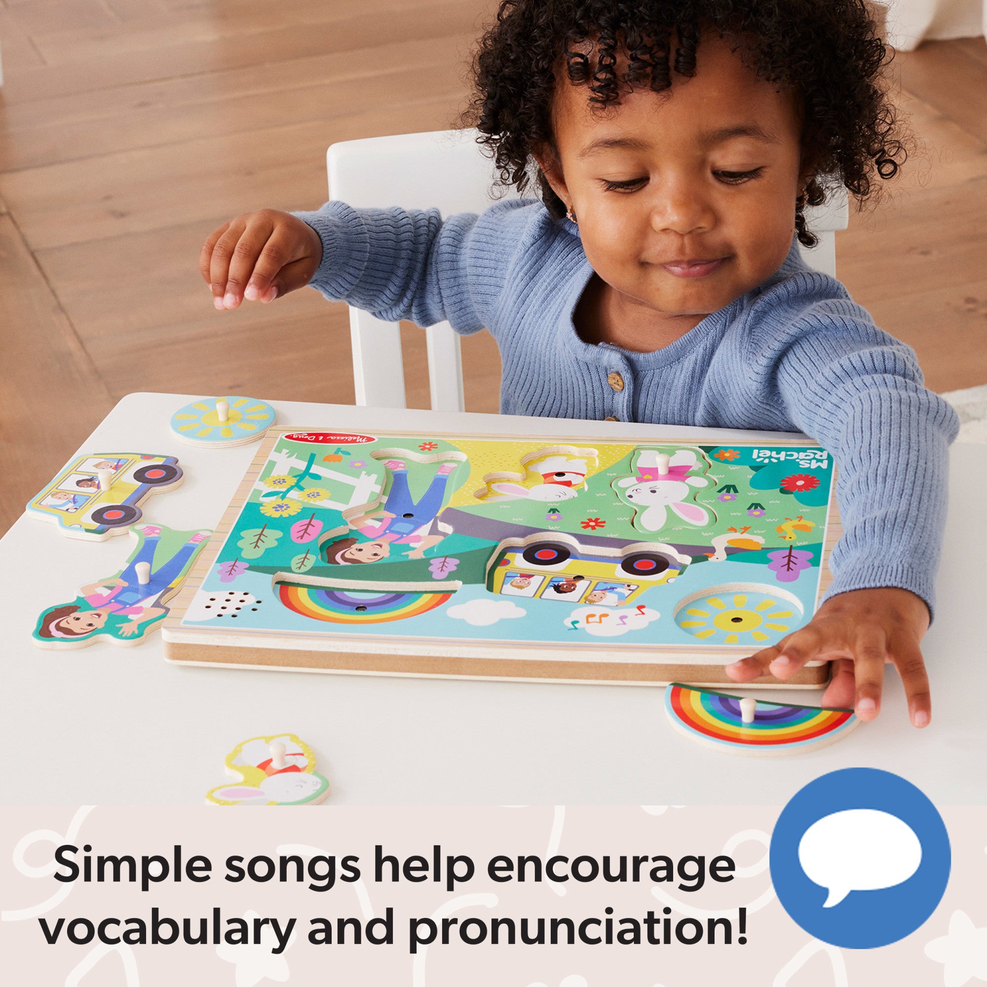 Ms. Rachel™ Wooden Song Puzzle – 6 Pieces - Image 5