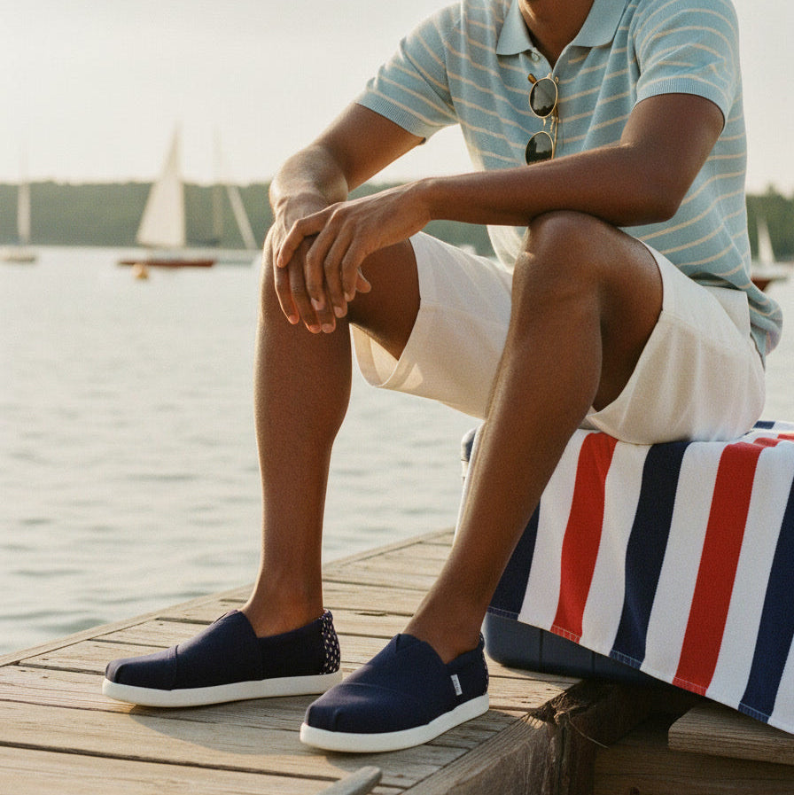 Mens Alp FWD Navy Stars Canvas - Image 2