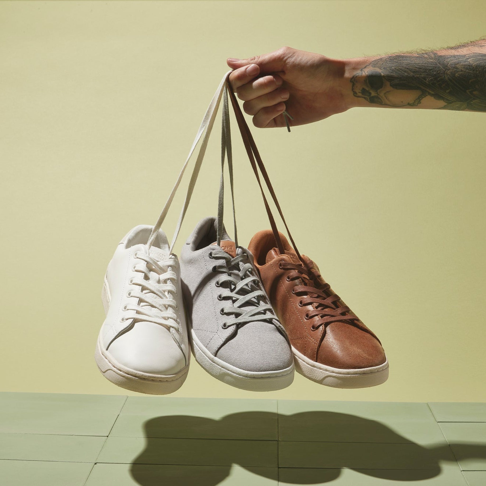 TRVL LITE White Leather Lace-Up Sneaker - Image 2