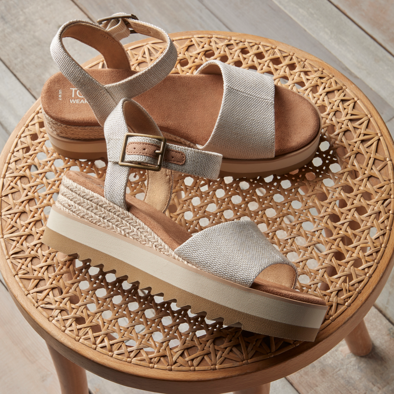 Diana Natural Wedge Sandal - Image 3