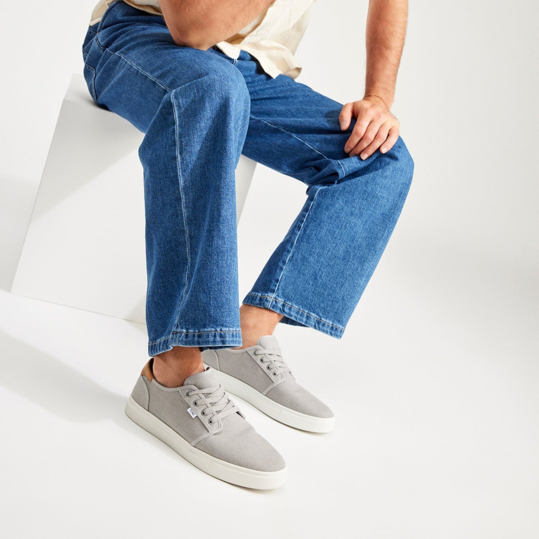 Carlo 2.0 Drizzle Grey Legacy Canvas Lace Up Sneaker - Image 2