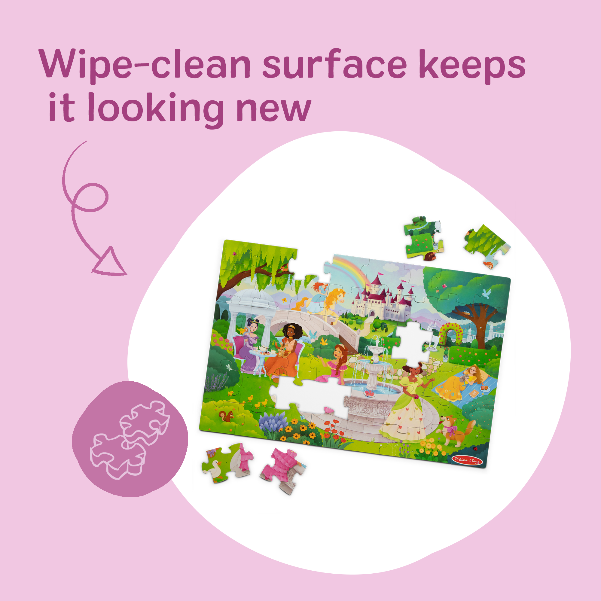 Fairy Tale Castle Floor Puzzle - 48 Pieces - Image 4