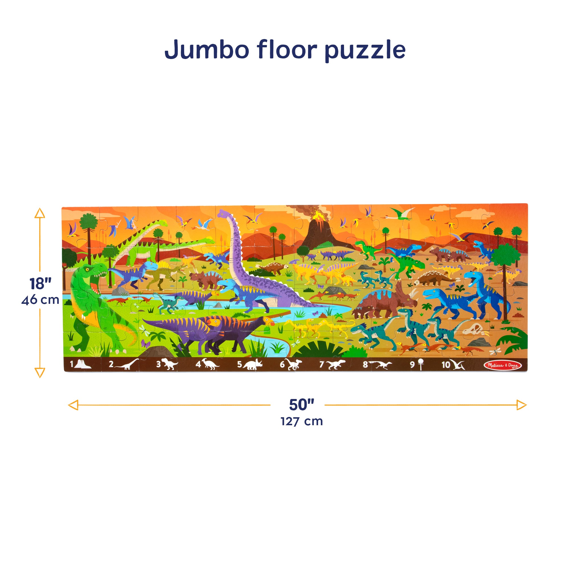 Land of Dinosaurs Floor Puzzle - 48 Pieces - Image 3