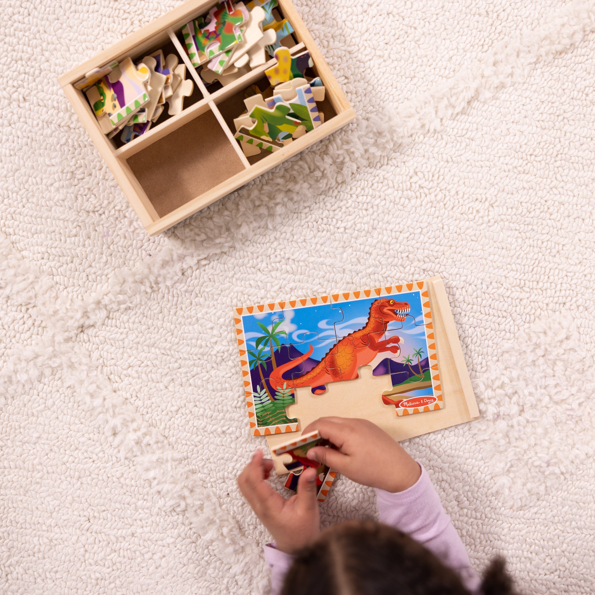 Wooden Jigsaw Puzzles in a Box - Dinosaurs - Image 5
