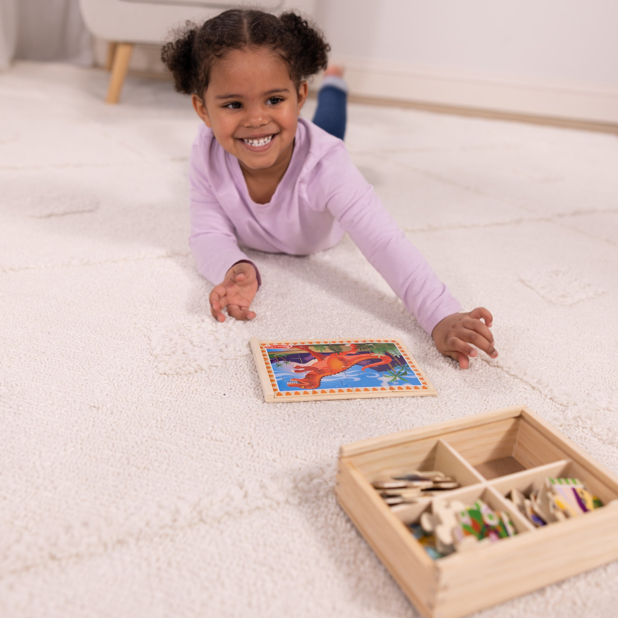 Wooden Jigsaw Puzzles in a Box - Dinosaurs - Image 4