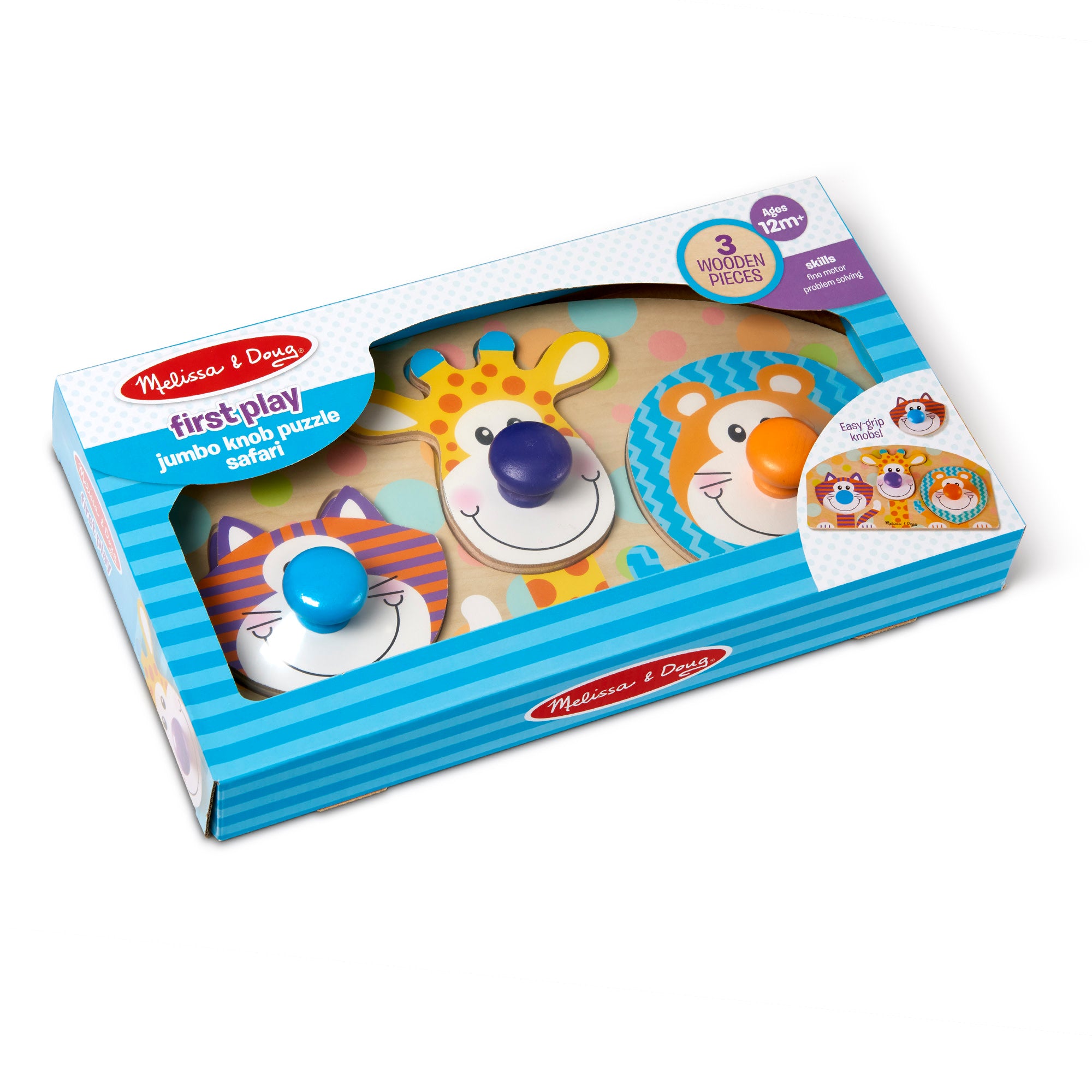 Safari Jumbo Peg Puzzle - 3 Pieces - Image 3
