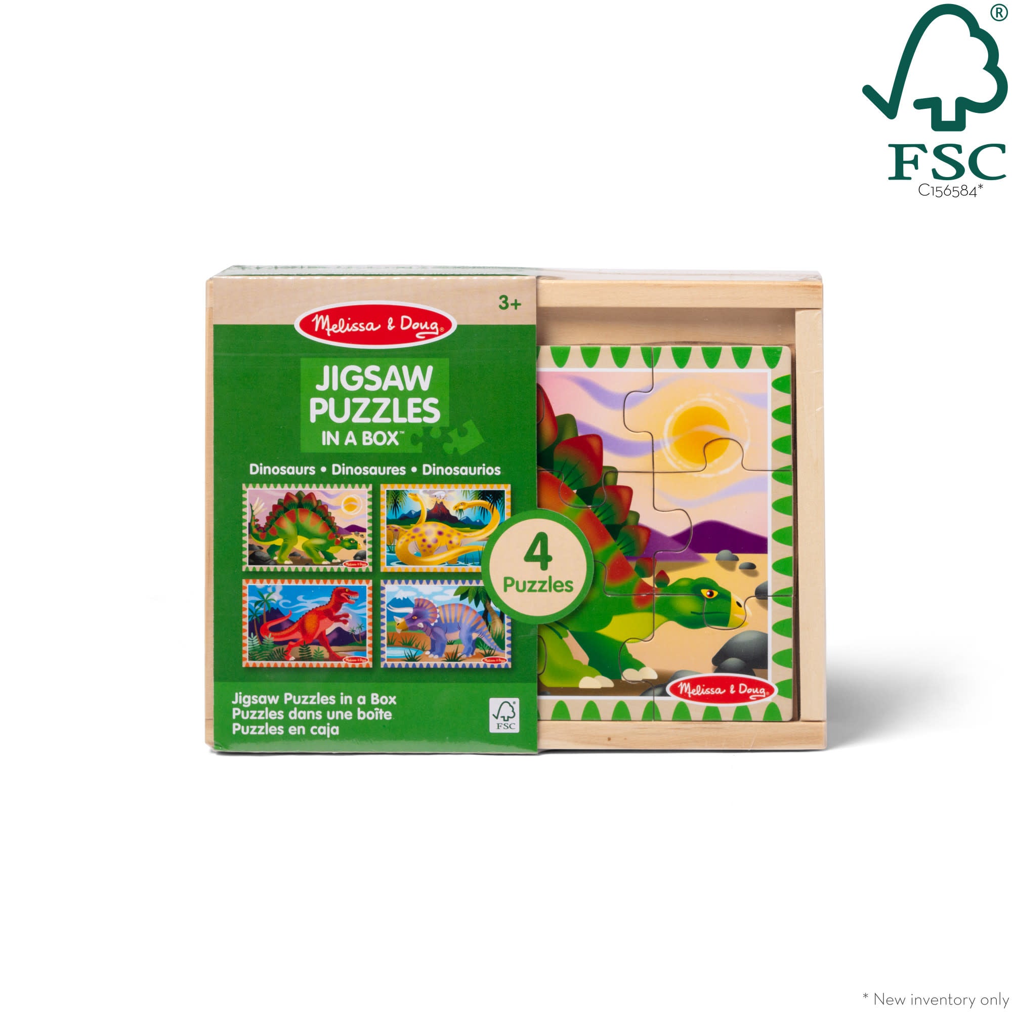 Wooden Jigsaw Puzzles in a Box - Dinosaurs - Image 3