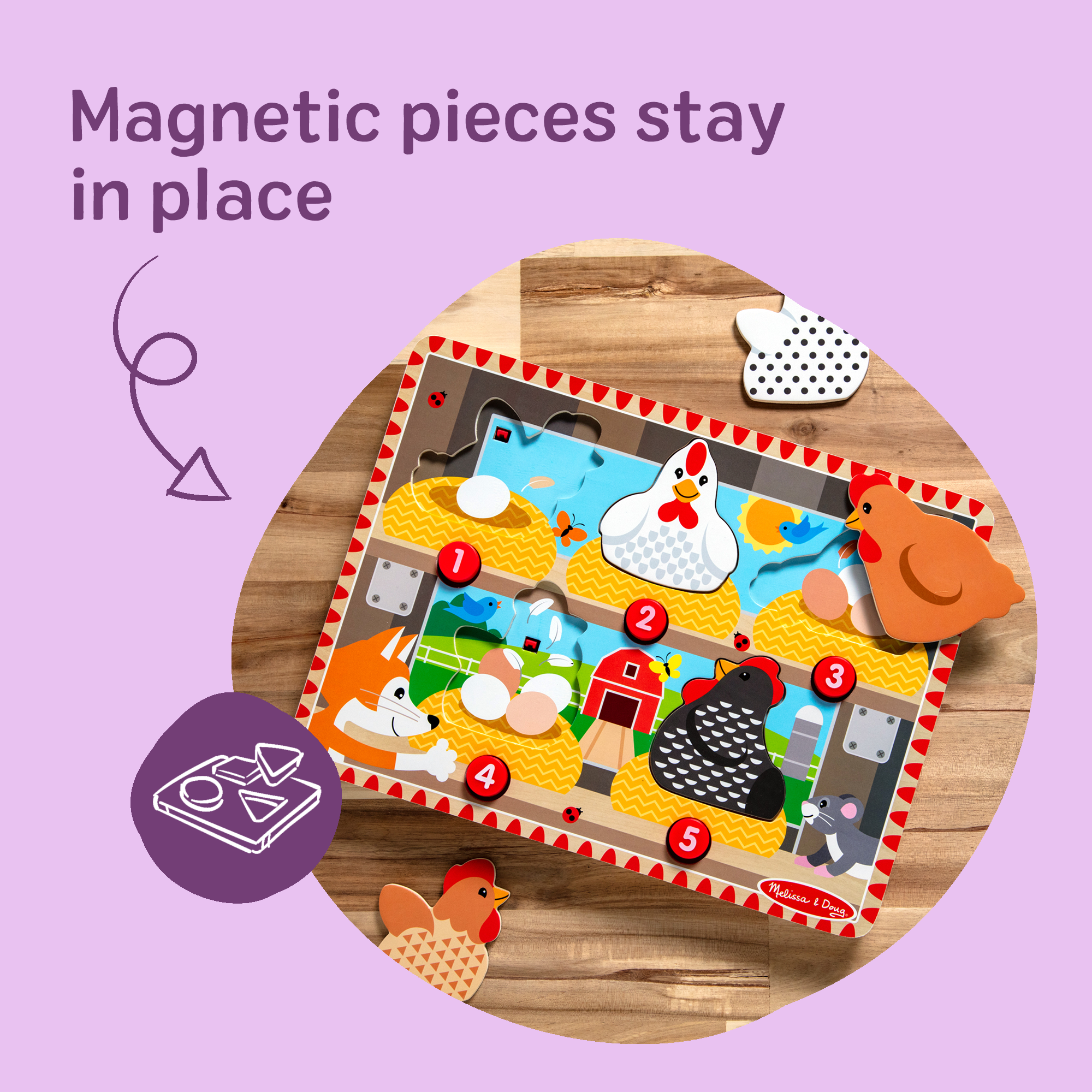 Happy Hens Push to Pop Puzzle - Image 4