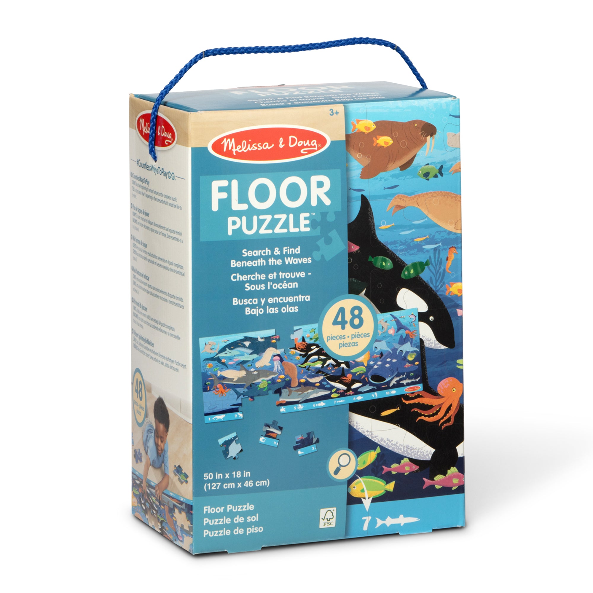 Search & Find Beneath the Waves Floor Puzzle - 48 Pieces - Image 9