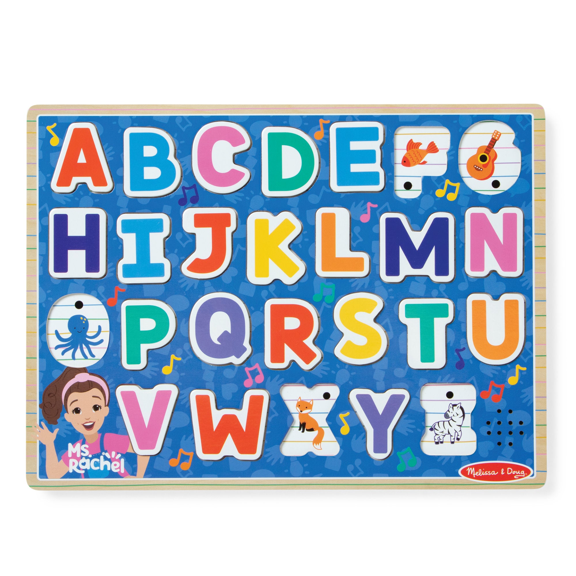 Ms. Rachelâ„¢ Wooden Phonics Alphabet Sound Puzzle - 26 Pieces - Image 4