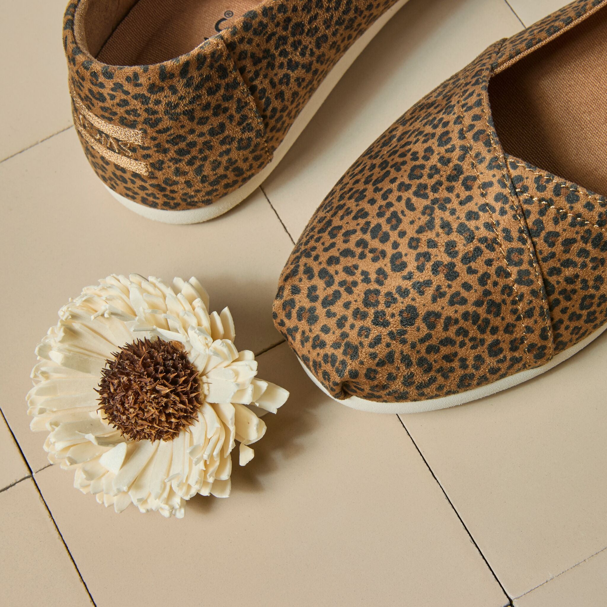 Womens Alpargata Ballet Flat Toffee Leopard Print - Image 2